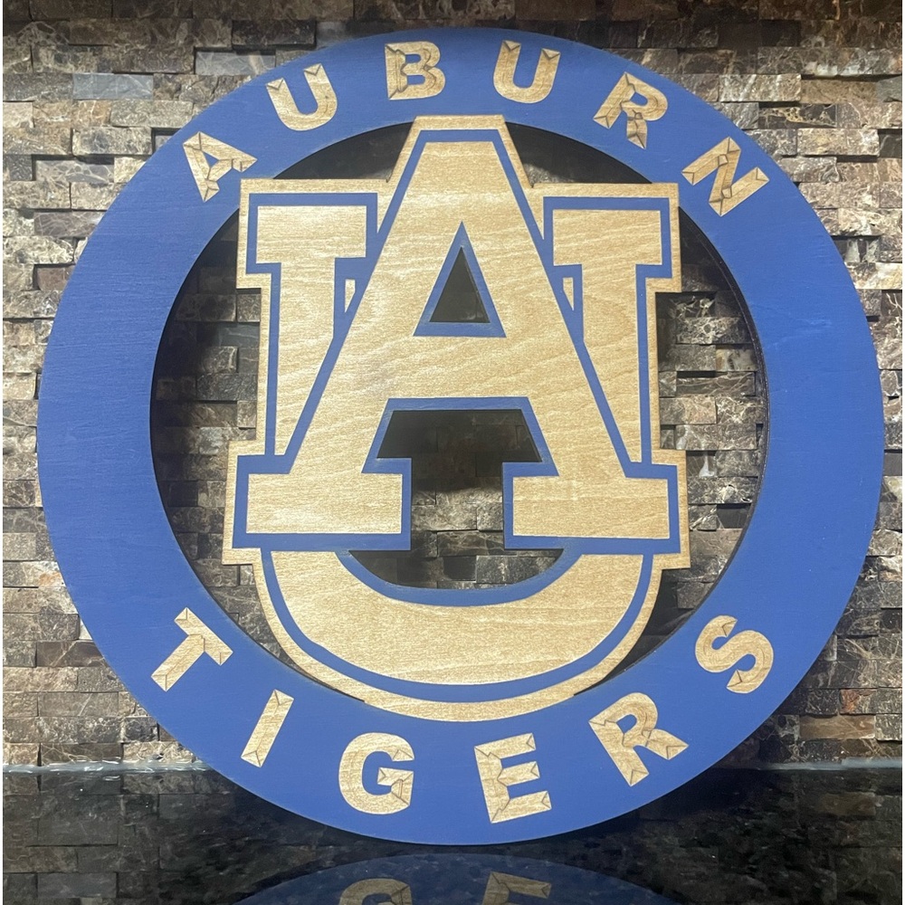 Auburn Tigers Wooden Sign